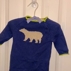 Baby Gap Polar bear Sweater Bodysuit 3-6M